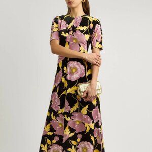 La DoubleJ Angelica Dress M in Sylph Black in Velvet Stretch NWT